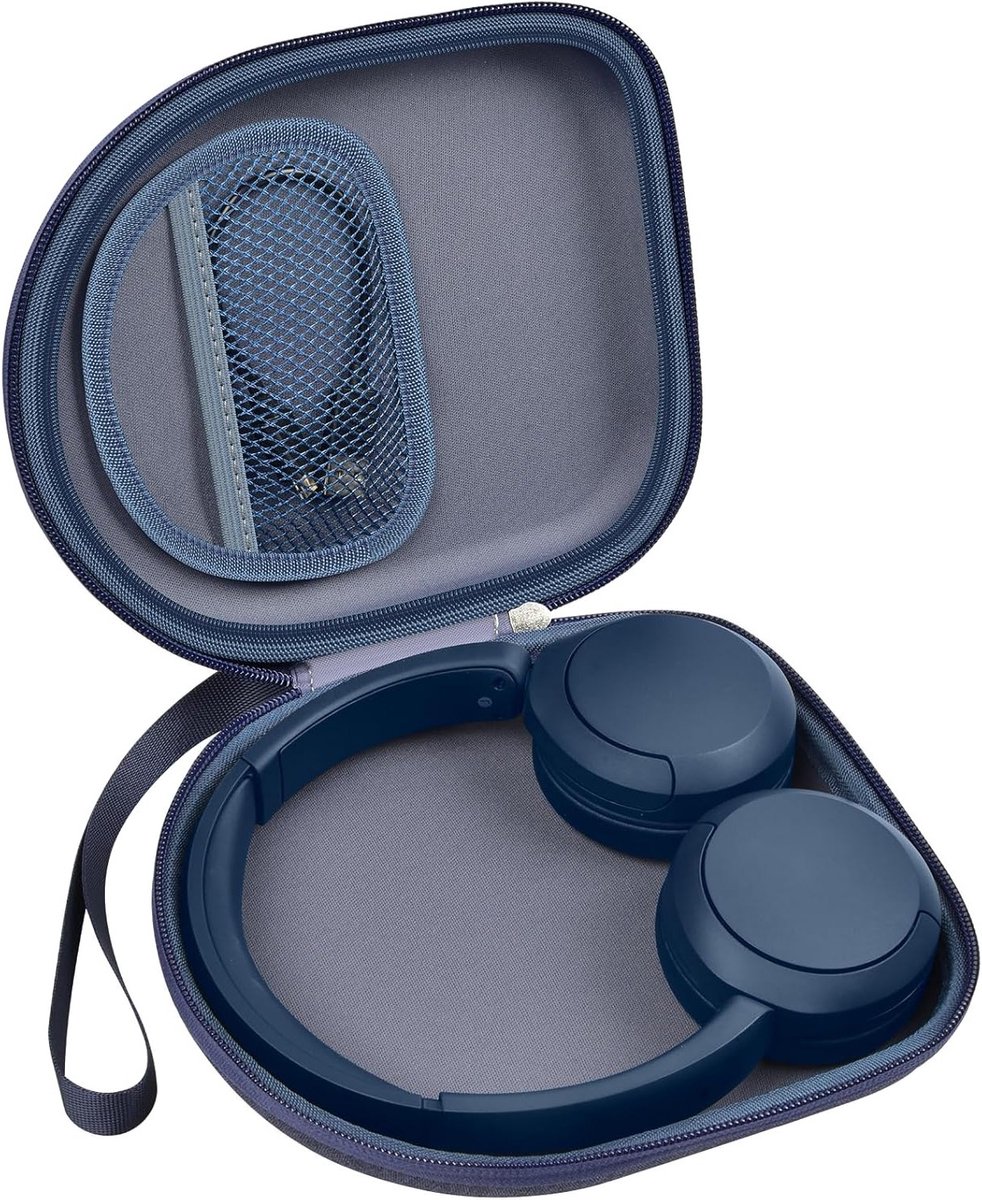 Beschermhoes voor Draadloze Bluetooth Hoofdtelefoons - Geschikt voor WH-CH520 - Blauwe Bescherming, Schokbestendig, Duurzaam Design
