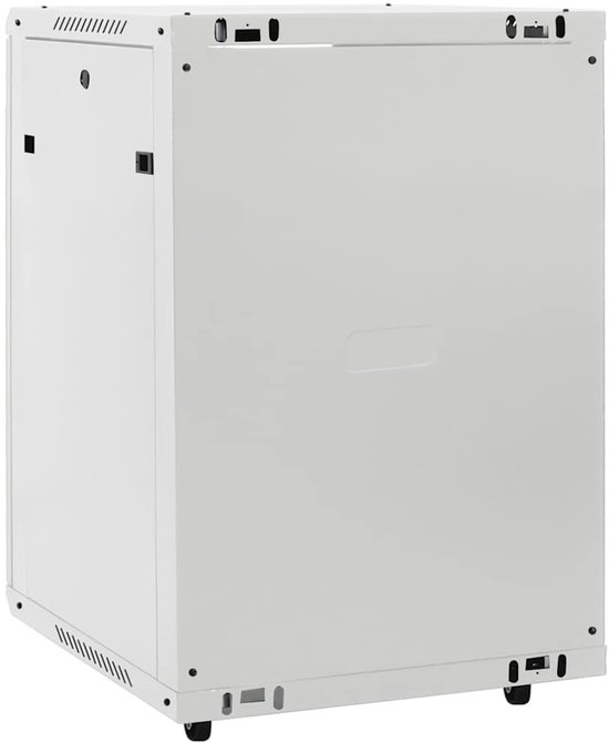 vidaXL - Netwerkkast - 15U - 19" - IP20 - 60x45x86 - cm - grijs van Merkloos — afbeelding 3