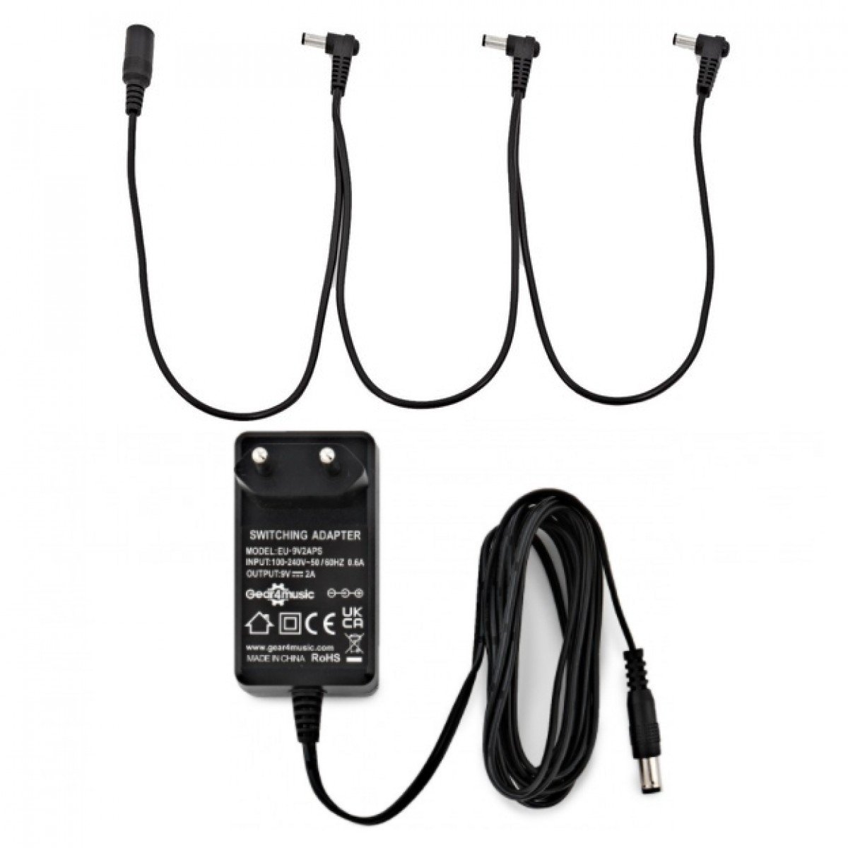 3 Way Daisy Chain Cable and 9V Power Supply by Gear4music