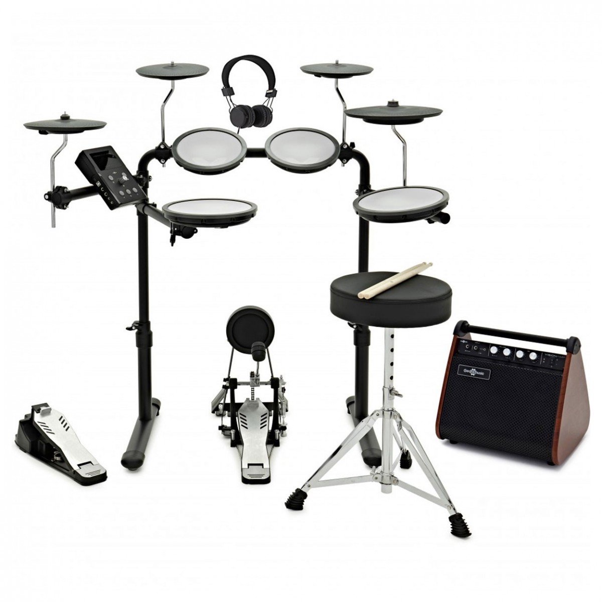 VISIONDRUM-PRO Elektronisch Drumstel met Versterkerpakket