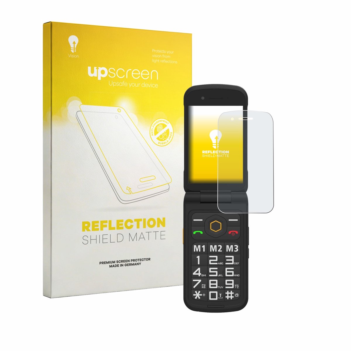 upscreen - Screenprotector voor AGM M8 FLIP - Folie Beschermfolie anti glare matte