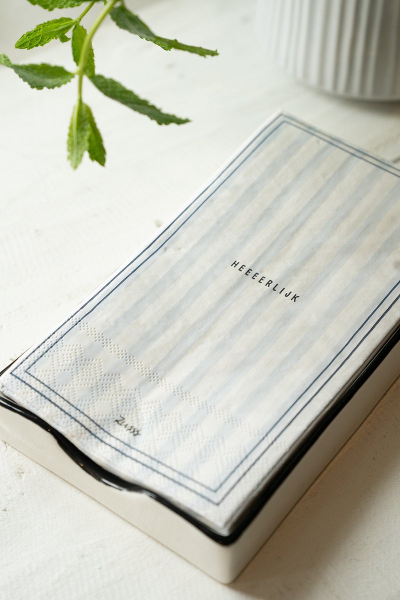 Zusss Cadeauset - Servetten En Servethouder - Verjaardag - Cadeau Wit