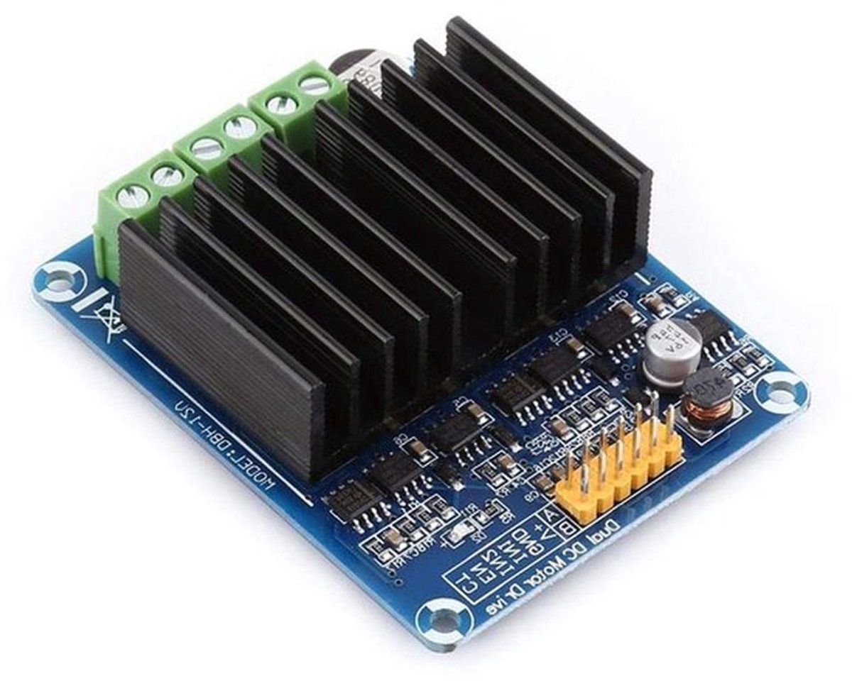 Dubbelkanaals motorcontroller module voor 5-12 V CC motoren met instelbare stroom van 0A tot 30A voor nauwkeurige en efficiënte motorbesturing