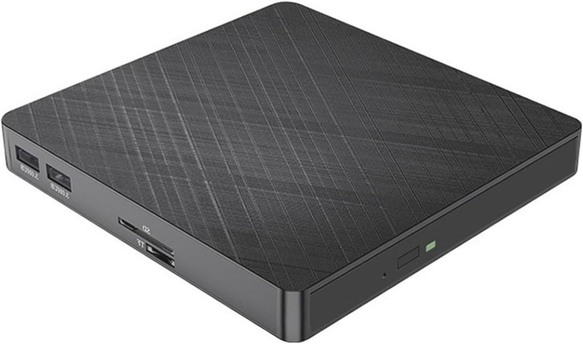 Externe Optische Drive - Dvd Brander - Schijven Lezen - Usb 3.0 Type-C - 8x Snelheid - Zwart