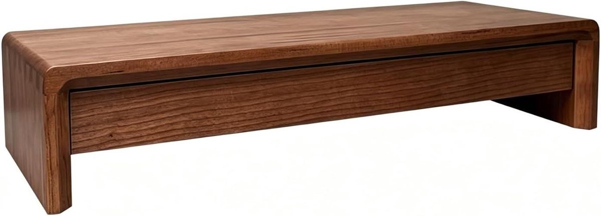 Monitor Verhoger - Bureau Organizer - Ergonomisch Werken - Met Lade - 54.5 cm - Bruin