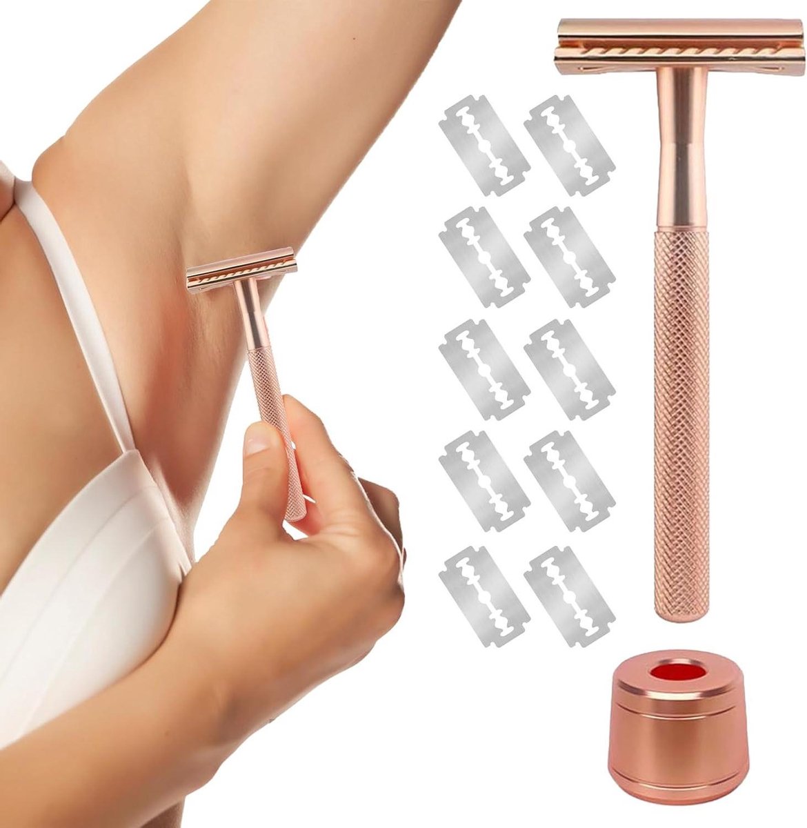 Scheerapparaat voor dames - Huidverzorging tool - Dagelijkse lichaamsverzorging - Gladde precisie - 109 x 44 cm - Zilverkleurig