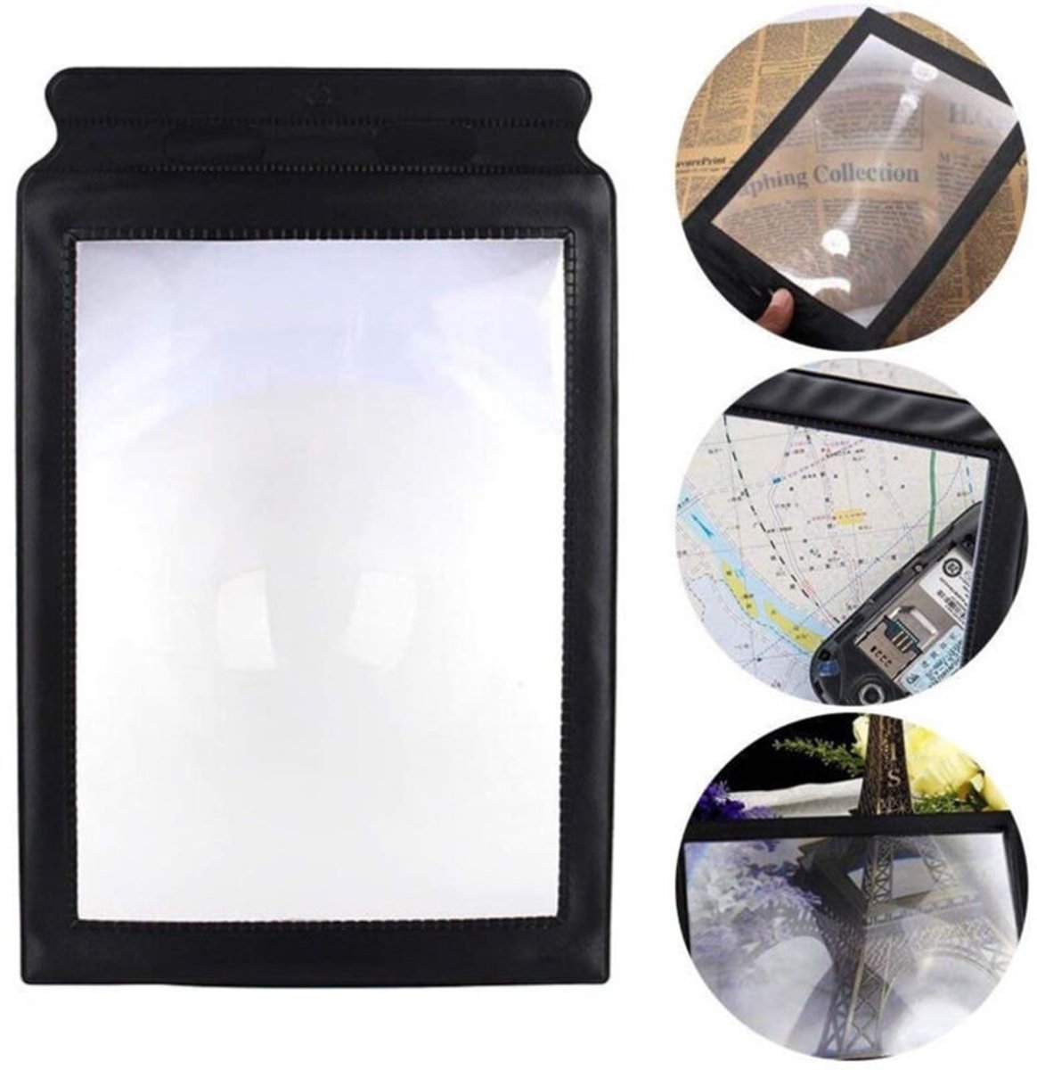 Deze superheldere 4x vergrootglas is groot maar toch licht, waardoor u de hele pagina duidelijk kunt zien. Het is ideaal voor mensen met een visuele beperking en ouderen.