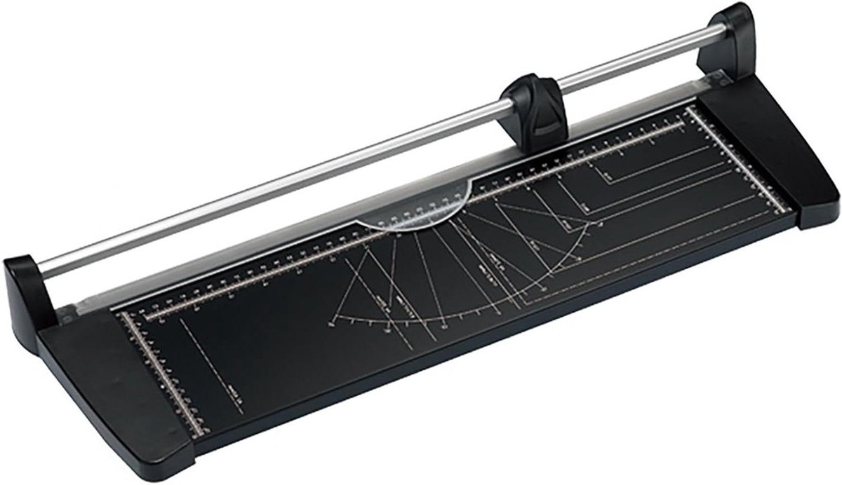Papiersnijder - Guillotine Trimmer - Nauwkeurig Snijden - Versterkt Metalen Paneel - A3 A4 Formaat - Zilver