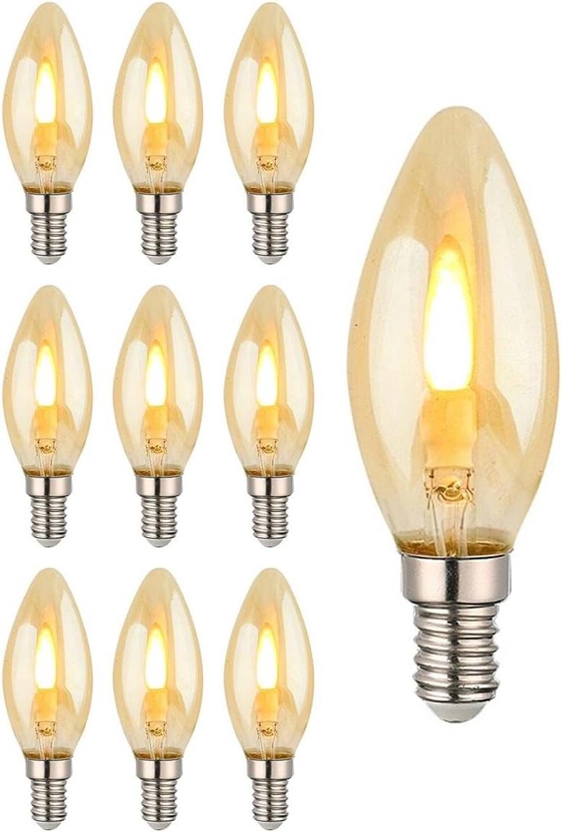 LED Vlam Effect Kaarslamp - Flikkerende Lamp Amber - Sfeerverlichting Creëren - Realistisc