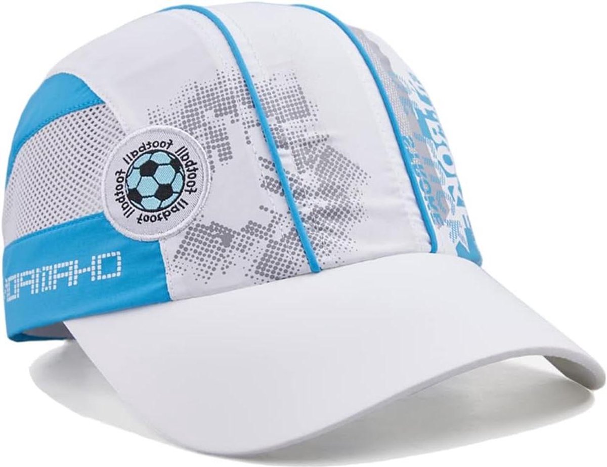Kinder Baseball Cap - Zonnehoed - Buiten Spelen - Snelle Droging - 54 cm Hoofdomtrek - Wit