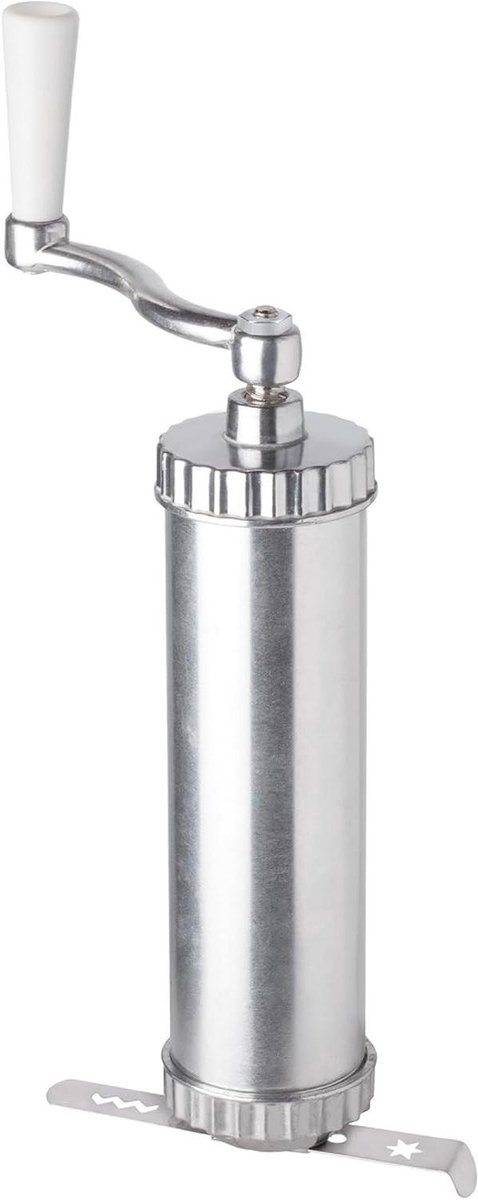 Koekjespers - Deegspuit - Koekjes Bakken - 5 Traditionele Vormen - 24 cm - Zilver
