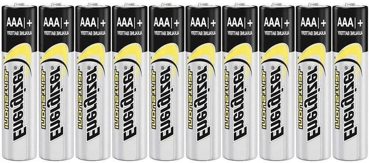 AAA Batterijen - Kleine Standaard - Apparaten Voeden - Lekbescherming - 10 Stuks - Wit