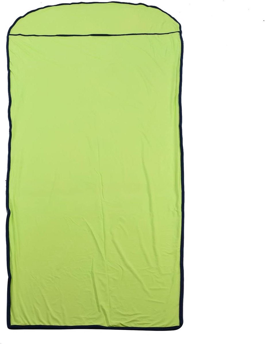 Slaapzak Voering - Liner Deken - Buiten Kamperen - Multifunctioneel Elastisch - 200x80cm - Fluorescerend Groen