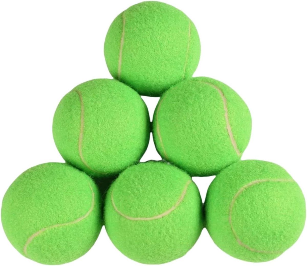 Trainings Tennisballen - Oefenballen - Tennistraining Spelen - Hoge Elasticiteit - 6 Stuks - Groen