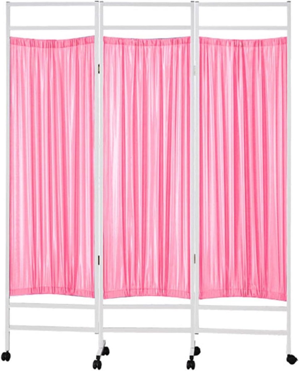 Mobiele Rolwand - Stoffen Kamerscherm - Privacy Creëren - Vergrendelbare Wielen - 180 cm H