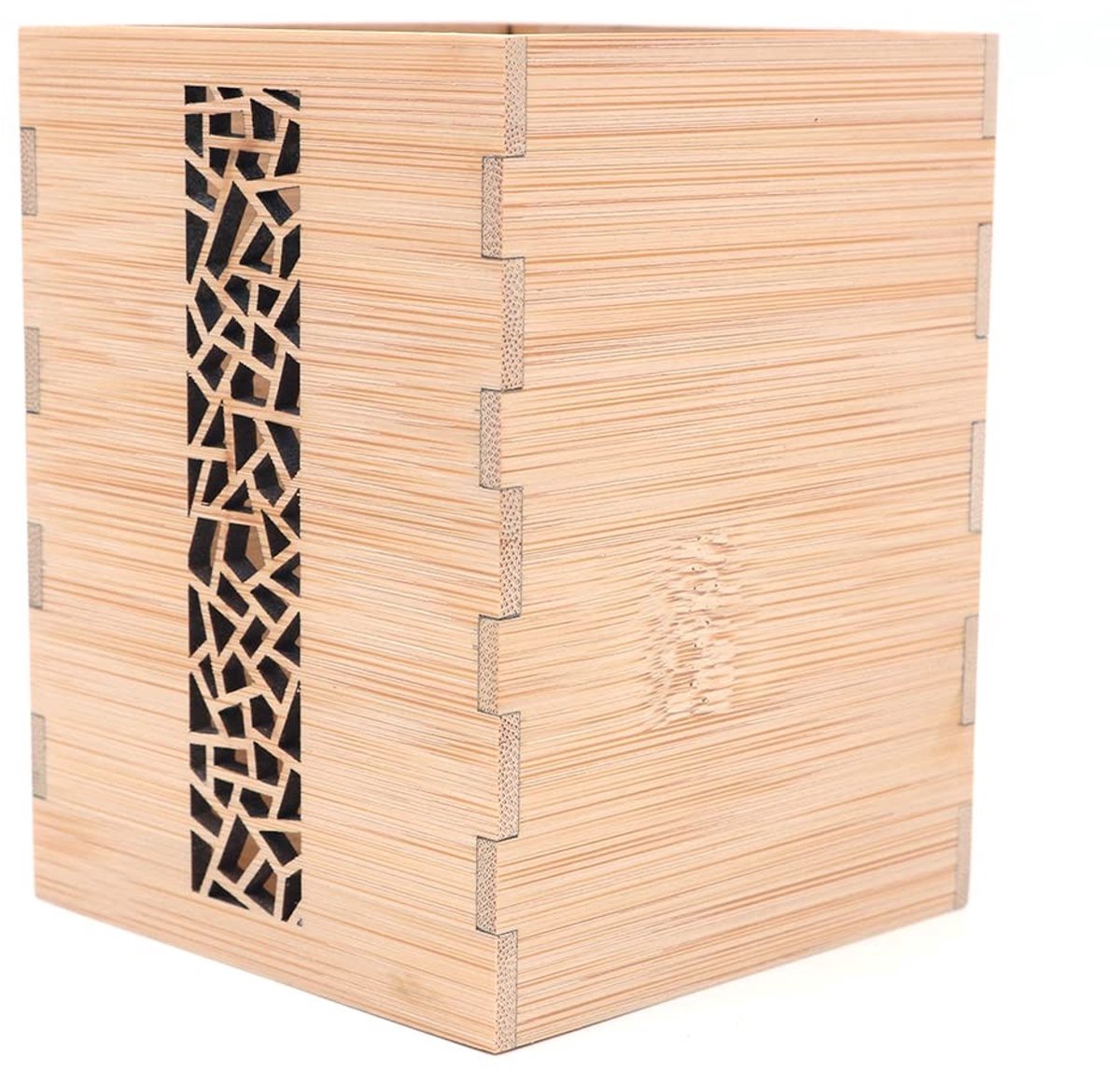Solidchoice - Dailygoody - Bamboe Pen en Potlood Houder - Creatief Bureau Accessoire - Japanse Tuinstijl - Bureau Organisatie - Natuurlijke Materialen - Handgemaakt