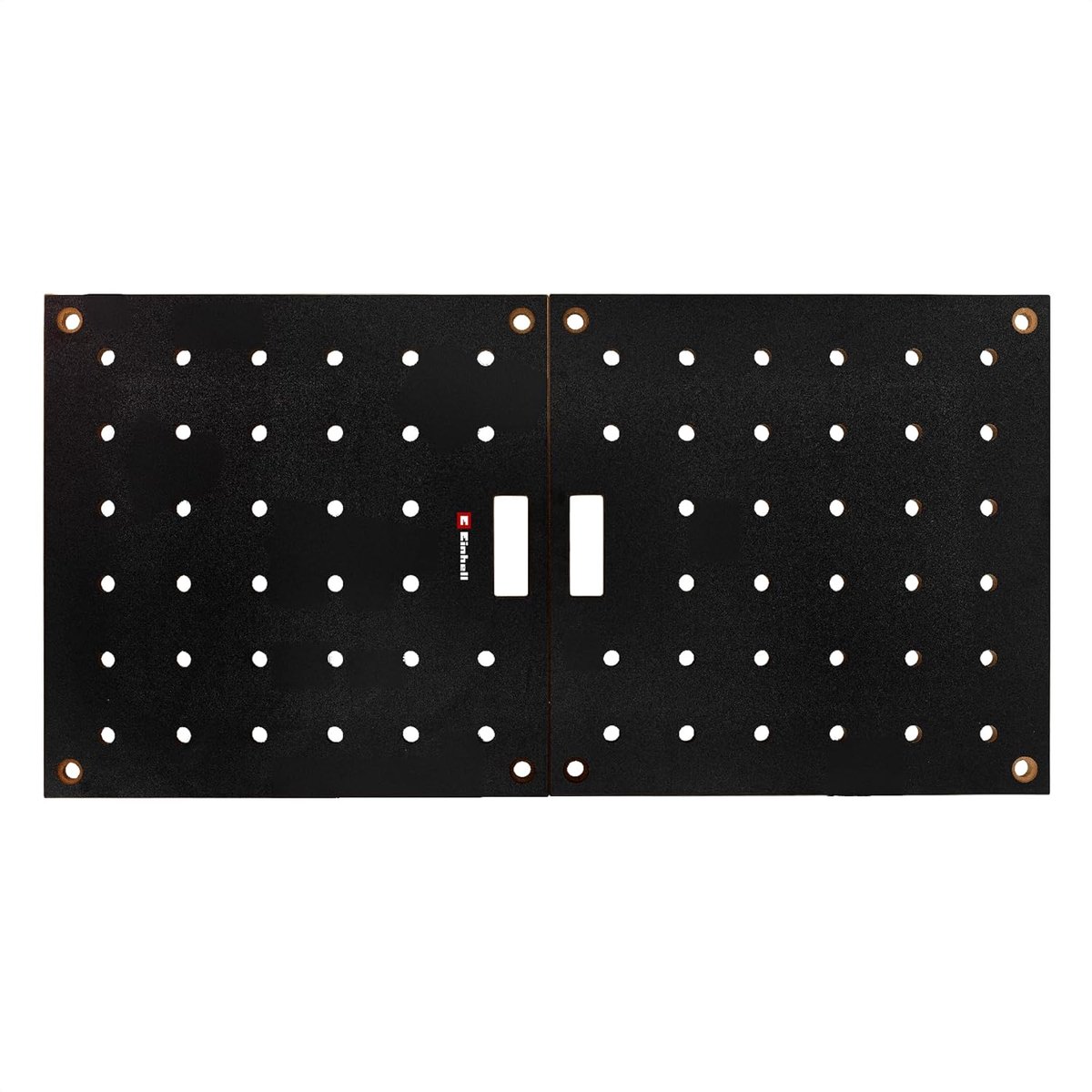 Einhell werkblad, 2-delig (600 x 1200 x 18 mm, opvouwbare MDF-plaat, geperforeerd, duurzame coating, 15 kg, geschikt voor Einhell werkblad)