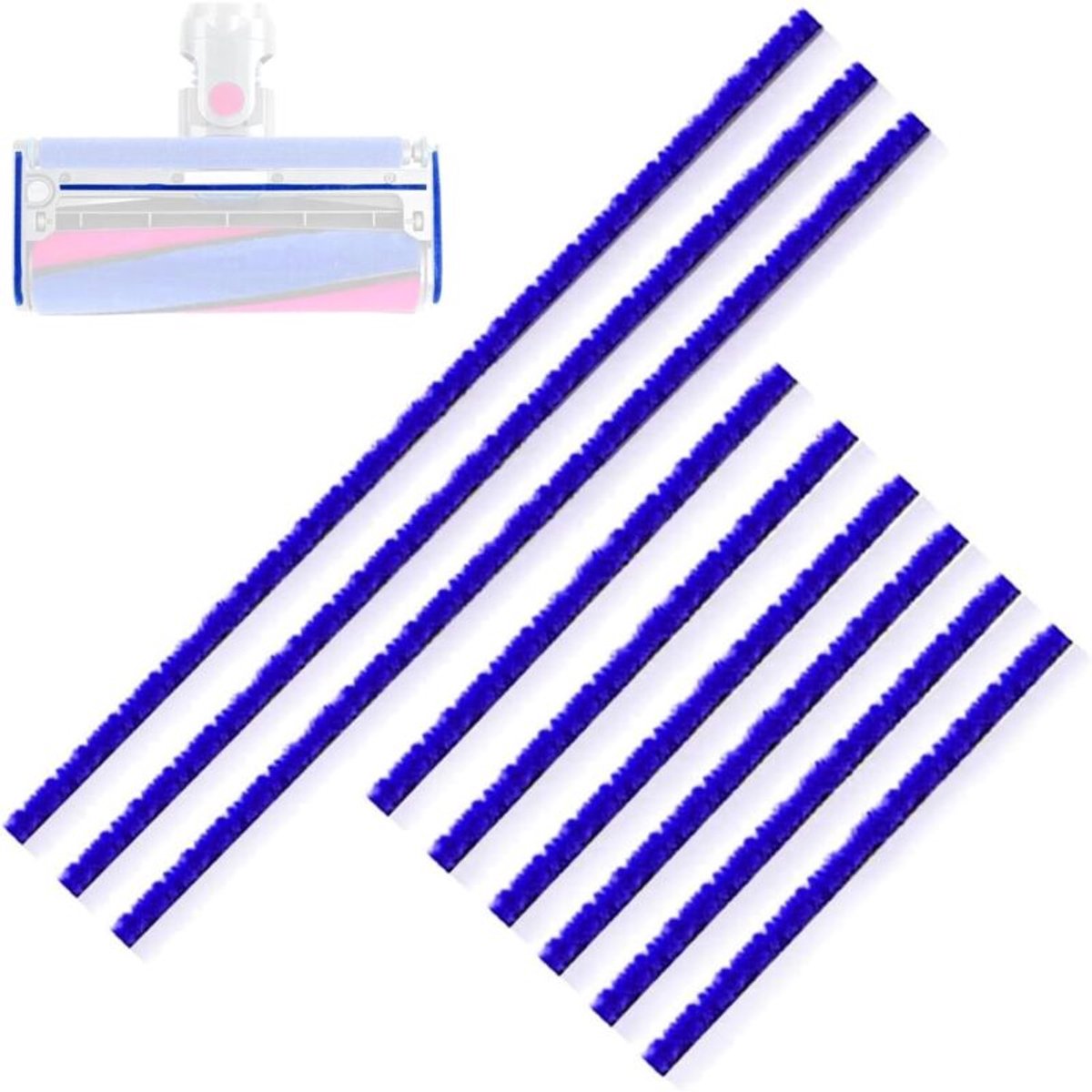 Geschikt voor Dyson V6-V15 9-strip pluche strip