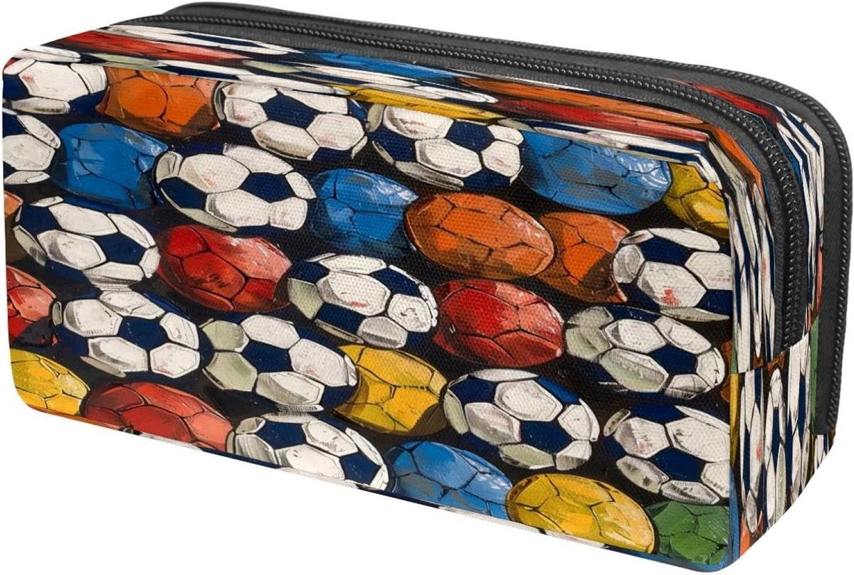 Pennenetui - Pennenzak Etui - School Organisatie - Grote Capaciteit - 6x21x10cm - Meerkleurig