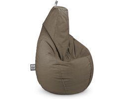 Zitzak Stoel - Zitpoef Outdoor - Buiten Ontspannen - Waterafstotende stof - XL 80x80x130cm - Zandkleur