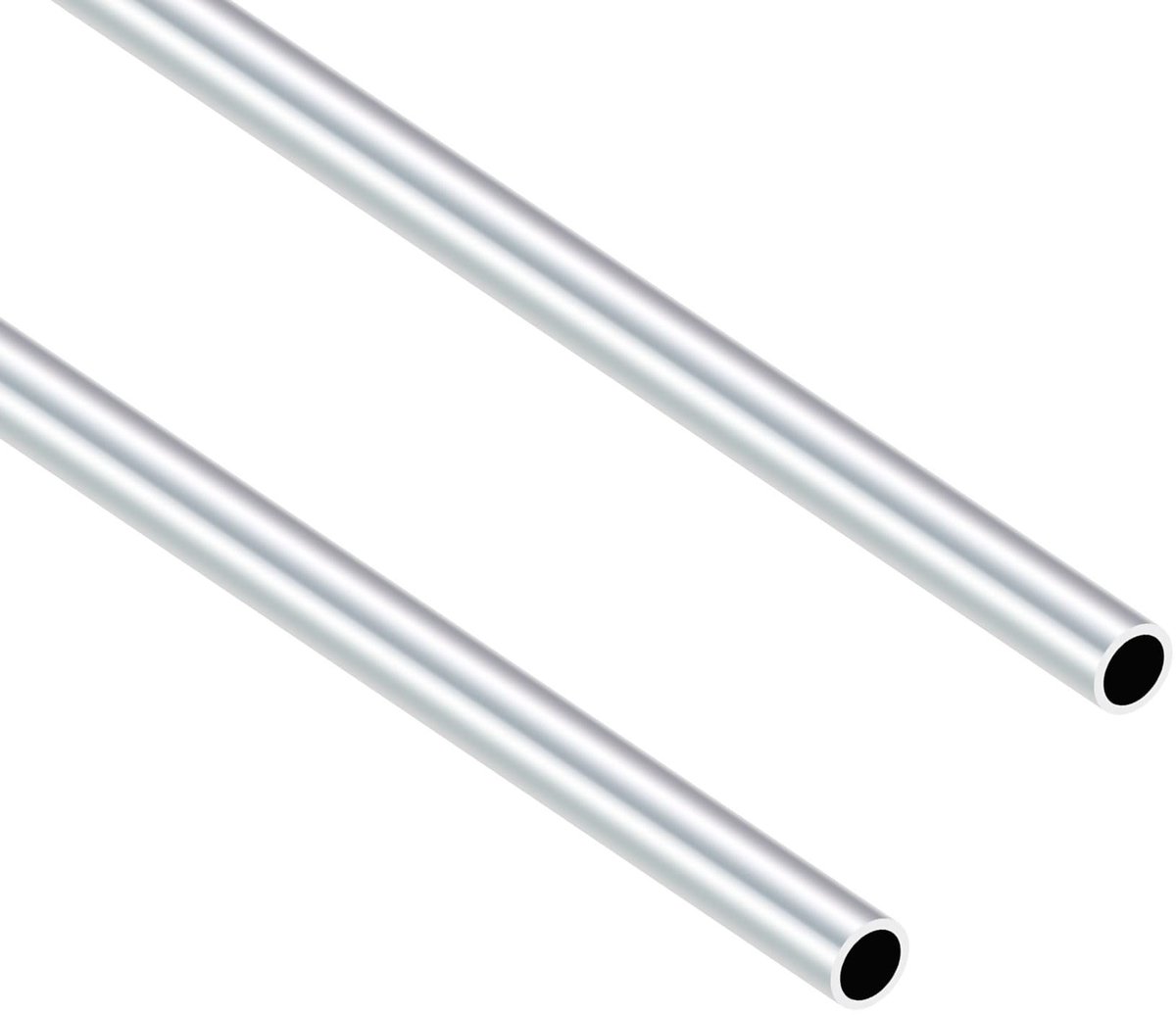 Dailygoods- Aluminium Buizen 10mm OD - 8mm ID - 400mm Lengte - Naadloze Aluminium Buizen - Lichtgewicht - Corrosiebestendig - Hoge Sterkte - Aluminium Buis