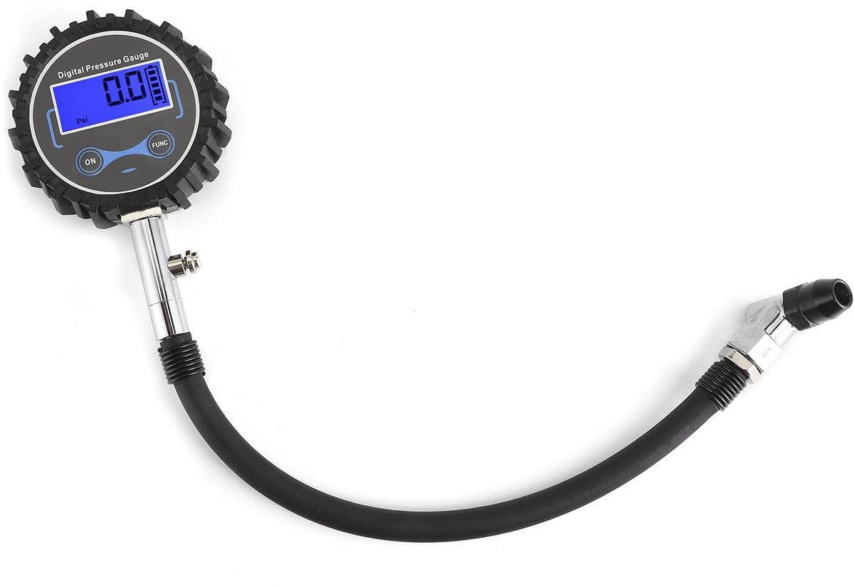 Dailygoods- Bandenspanningsmeter Digitale 200PSI - Bandenmeter voor Auto/Motor - 5 Stuks - Schokbestendig - Duurzaam Ontwerp - Verbeter Rijcomfort