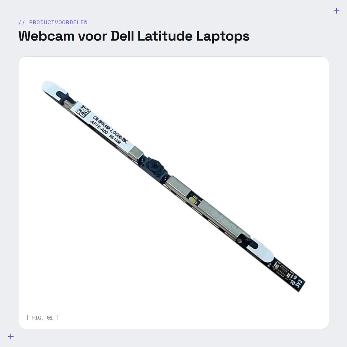 Dailygoods - Webcam voor Dell Latitude Laptops