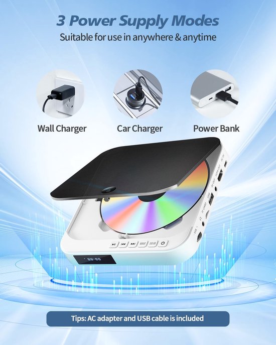 Mini DVD-speler - Compacte Mediaspeler - Films Kijken - Regiovrij Afspelen - 15.5 cm Breed - Zwart — afbeelding 4