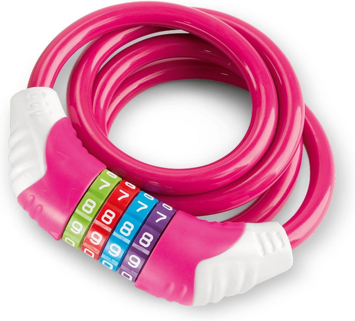 Combinatieslot - Fietsslot - Fiets Beveiligen - Kindvriendelijk Ontwerp - 120 cm - Roze