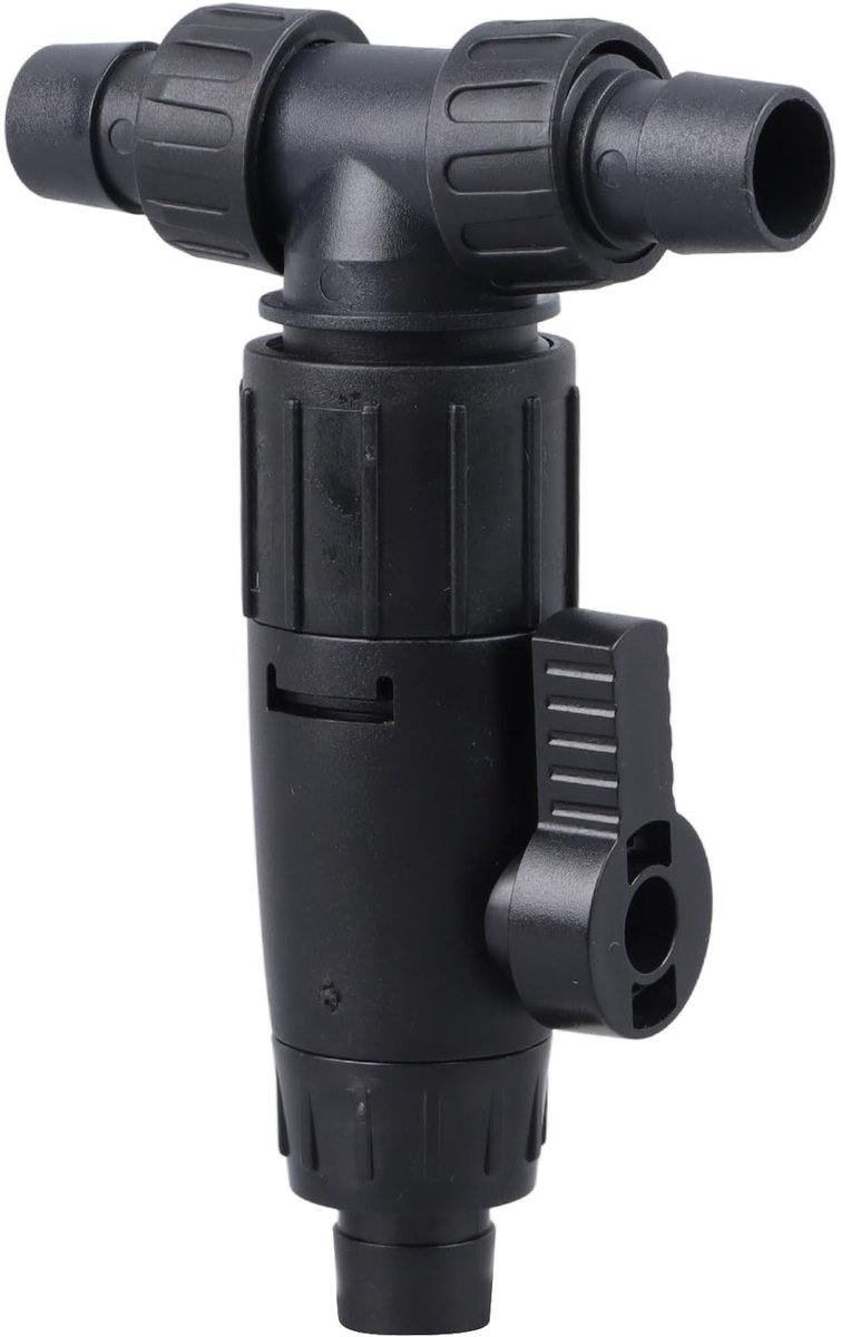 Dailygoods- Waterverversingsklep 3-weg Ontwerp - Aquariumkraanmondstuk - Connectoren voor 12/16 Mm Slang - Duurzaam Kunststof - Draagbaar en Ruimtebesparend - Aquariumkraan