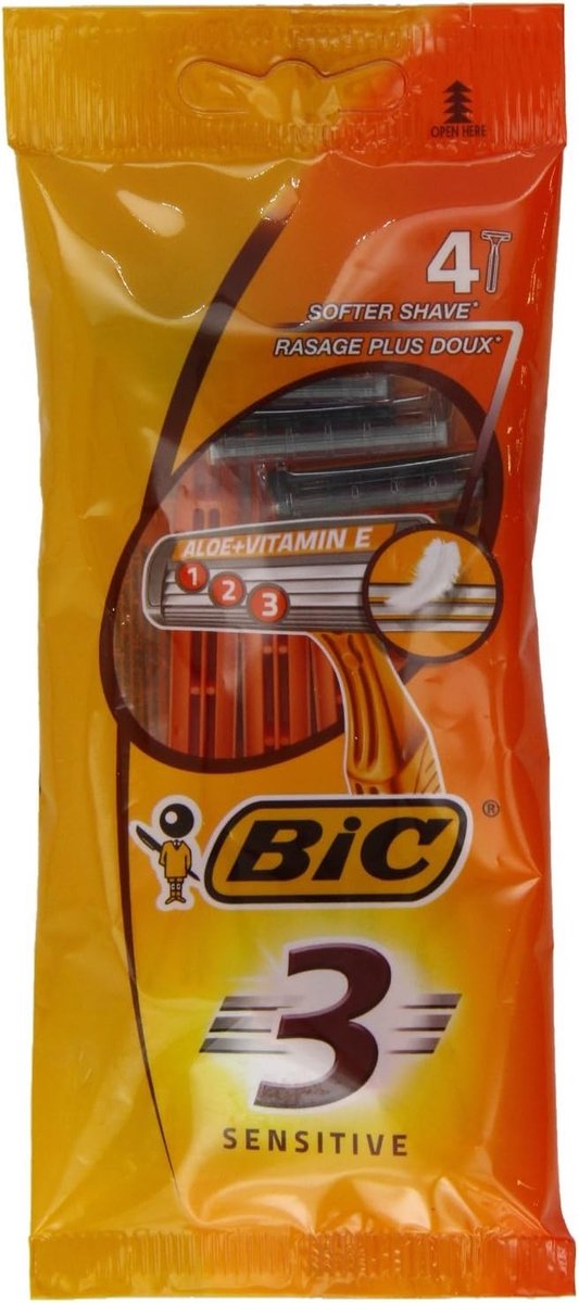Wegwerfrasierer 3 Klingen 4er Packung