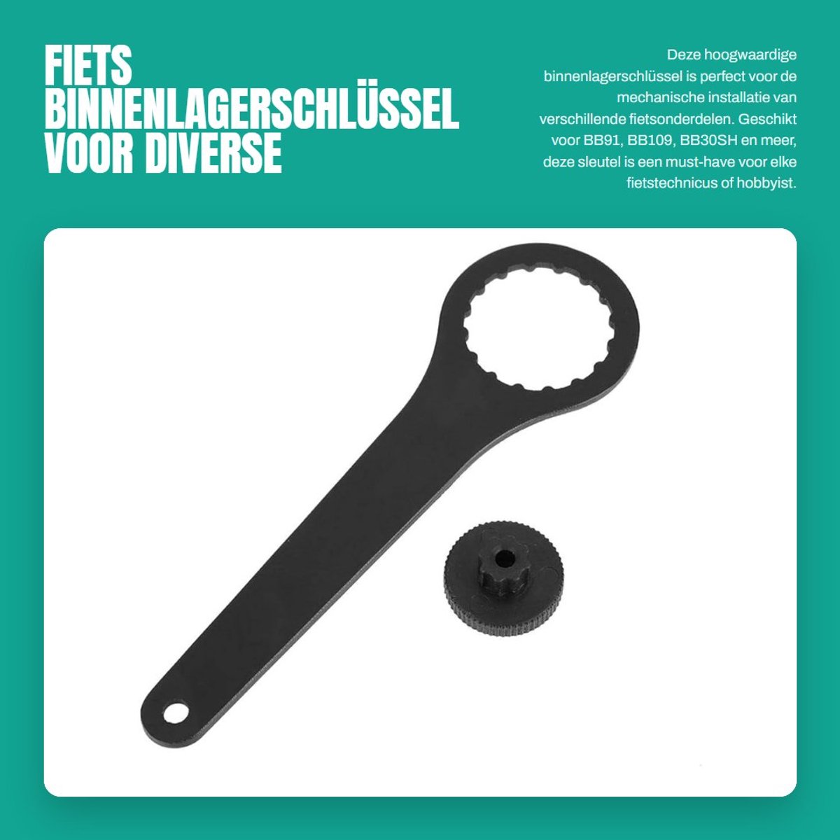 Dailygoods- Buitenlagersch sleutel - Fietsgereedschap koffer - Fiets gereedschap set - Fietsgereedschapsset - Gereedschapskoffer fiets - Schokbestendig ontwerp
