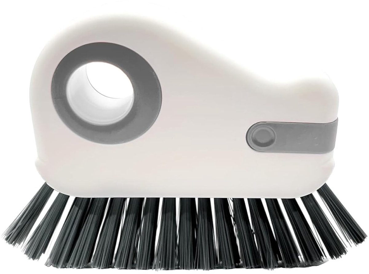 Dailygoods- Reinigingsborstel 2-in-1 - Groefreinigingsborstel - Ergonomisch handvat - Duurzaam kunststof - PET-borstelharen - Effectieve vuilverwijdering - Spleetreinigingsborstel