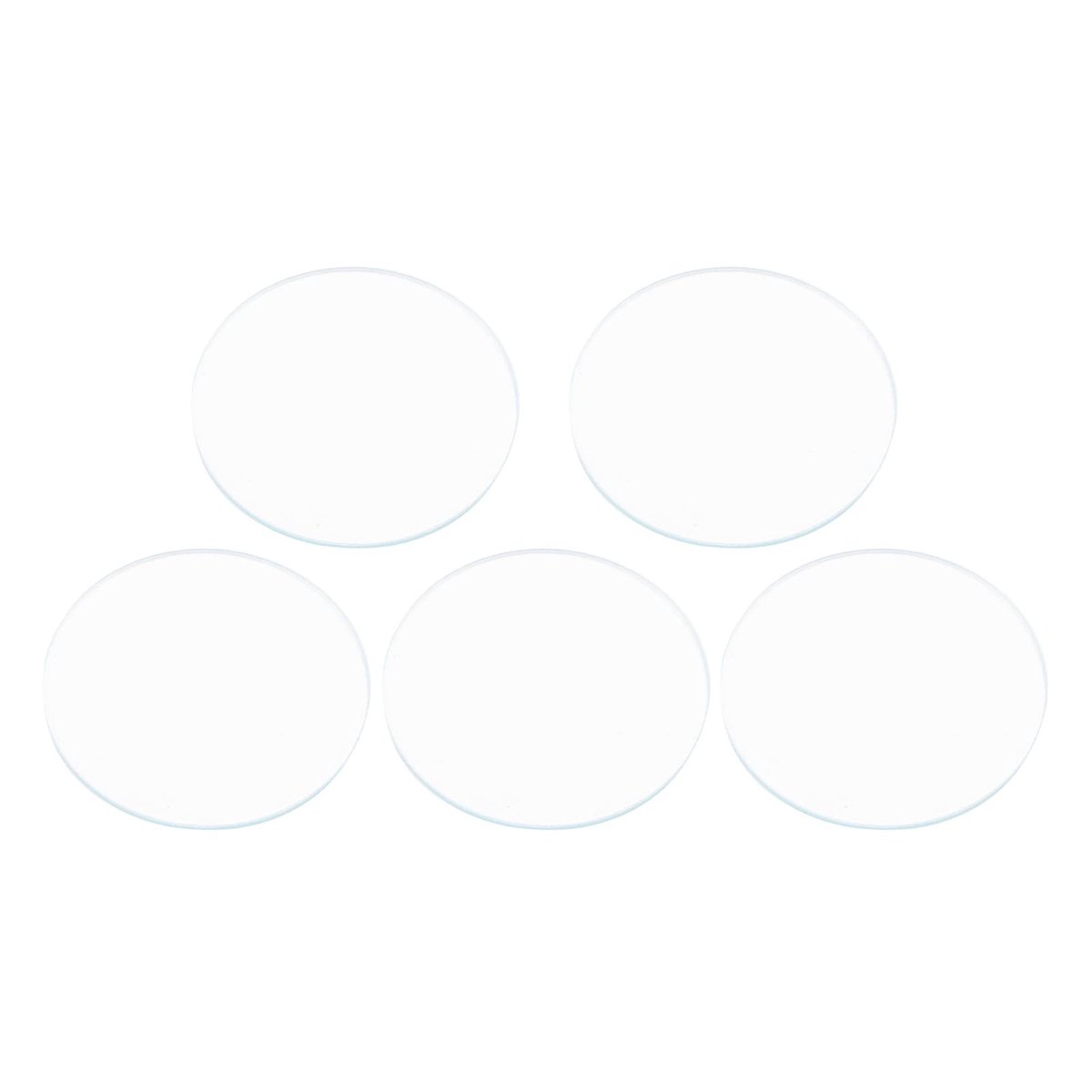 Dailygoods- Horlogeglas 5PCS - 37/38/39MM - Plat - Vervangende Onderdelen - Krasbestendig - Hoge Transparantie - Horlogelens