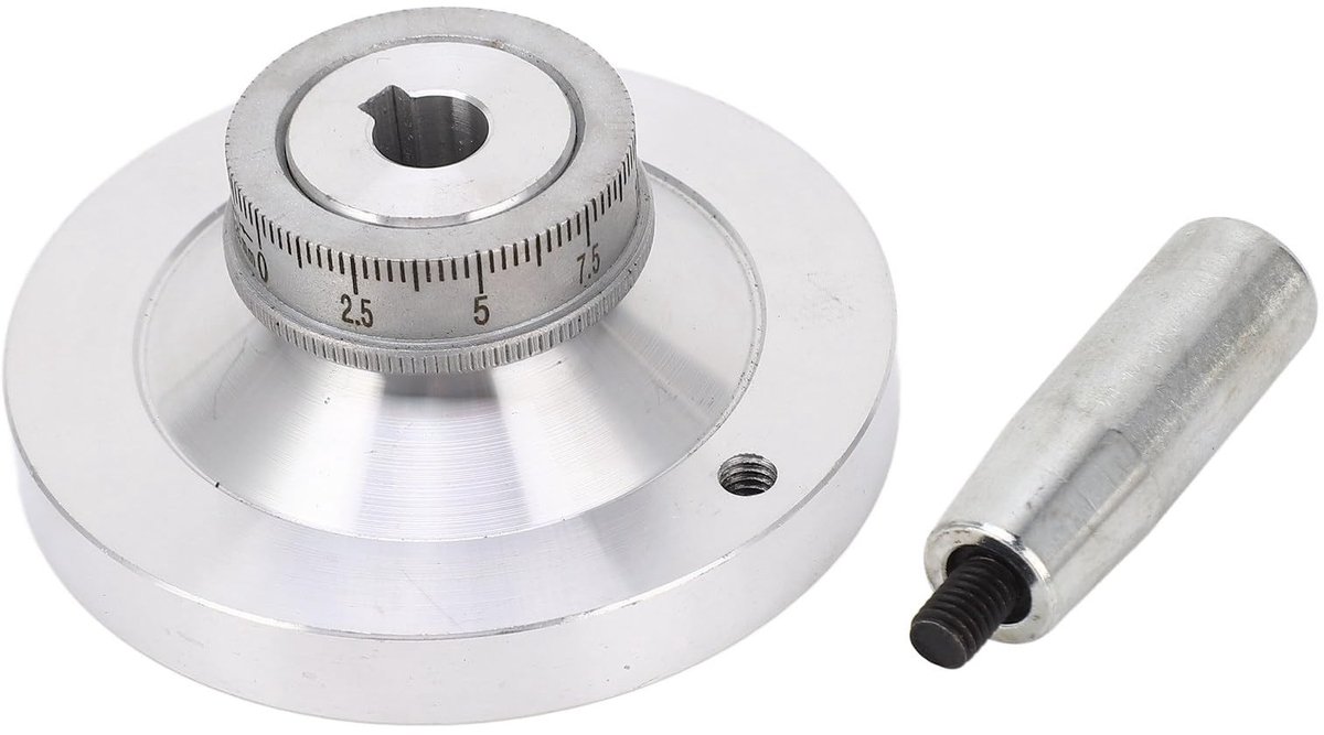 Dailygoods- Draaibankhandwiel 80 mm - Aluminium Handwiel - Draaikruk - CNC Precisiebewerki