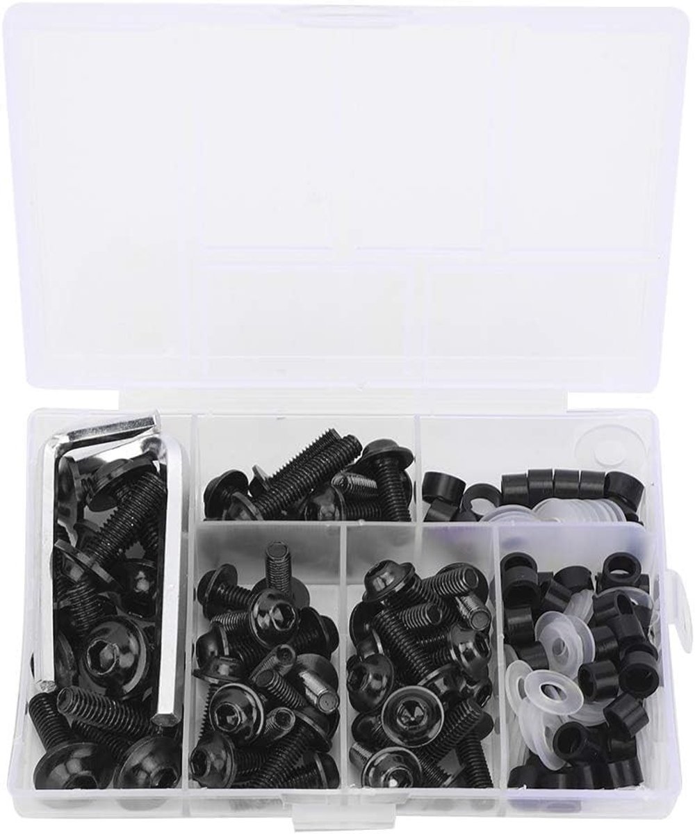 Dailygoods- Motorkuipbouten Set 158-delig - Bevestigingsmotor - Aluminium Bevestigingsclips - Moeren - Pakkingsleutelset - Eenvoudig te installeren - Kuipbouten