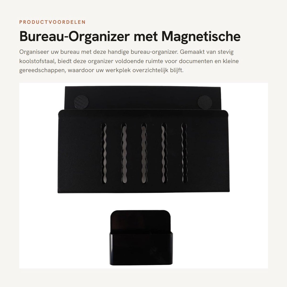 Dailygoods - Bureau-Organizer met Magnetische Pennenhouder
