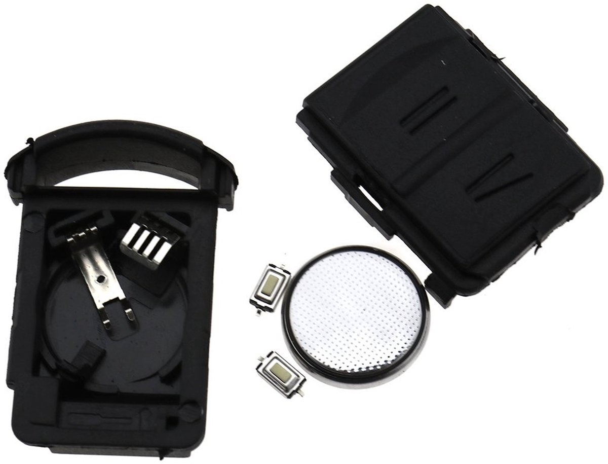 Dailygoods - Vervangende Sleutelbehuizing - Draadloos - Zwart - Voor Opel Corsa C Combo Meriva - Inclusief Sleutelkast-Set - Eenvoudige Installatie