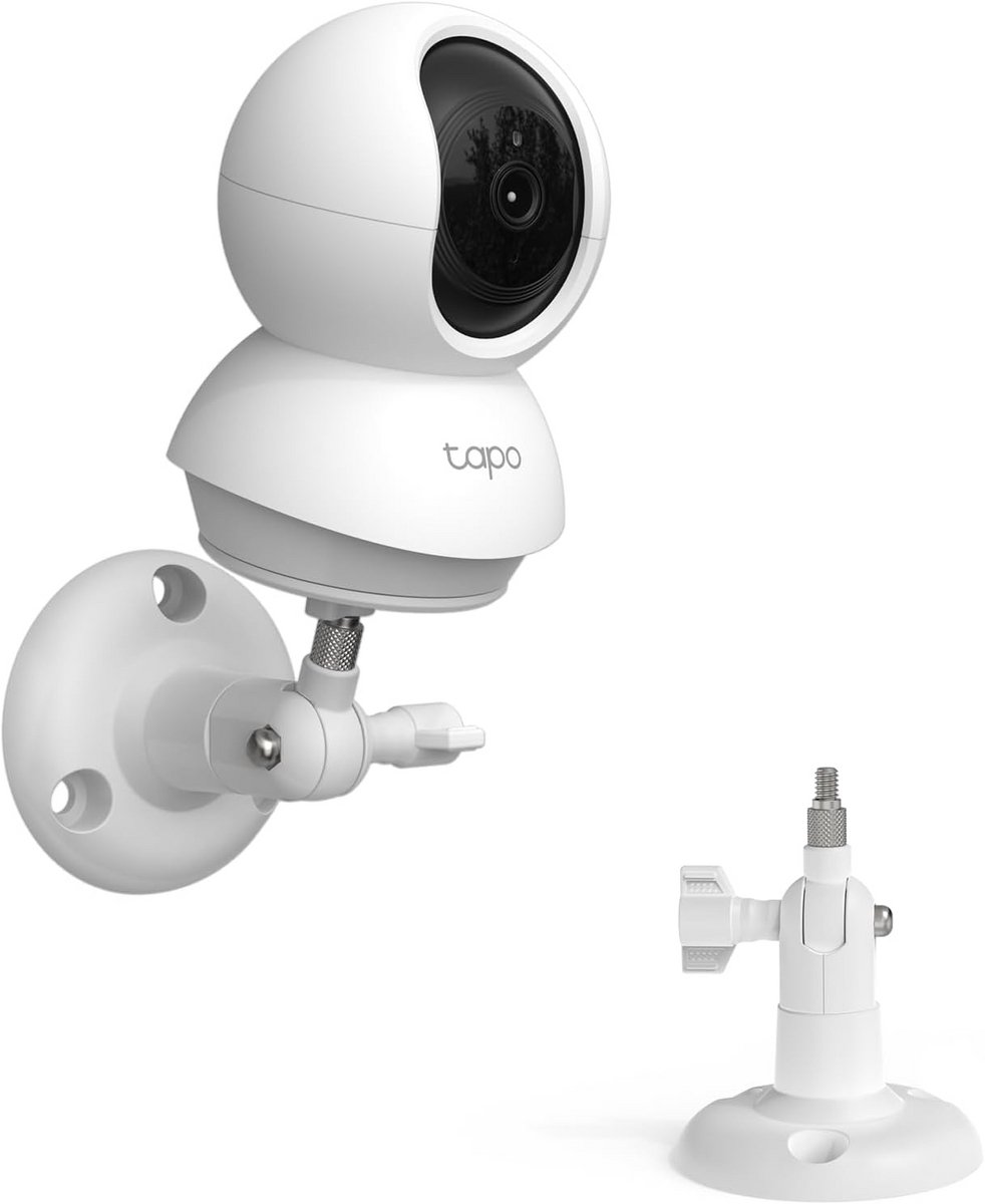 Wandhouder Camera - Bevestiging Beugel - Beveiliging Binnen - 360 Graden Verstelbaar - 1 Stuk - Wit
