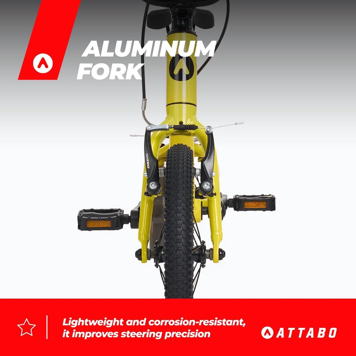 Kinderfiets - Loopfiets - Leren Fietsen - Licht Aluminium Frame - 14 Inch - Geel