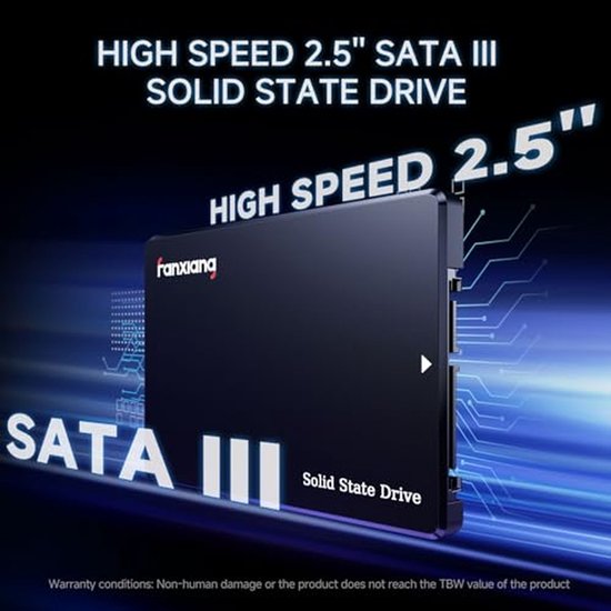 Interne SSD - Harde Schijf - Computer Snelheid - Snelle Gegevensoverdracht - 1 TB - Zwart — afbeelding 3