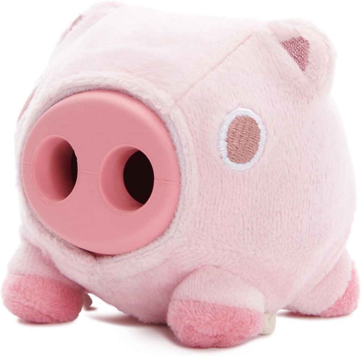 Hondenspeelgoed Kauwbot - Pluche Varken - Interactief Spelen - Dubbellaags Ontwerp - 20 x 15 x 8 cm - Roze