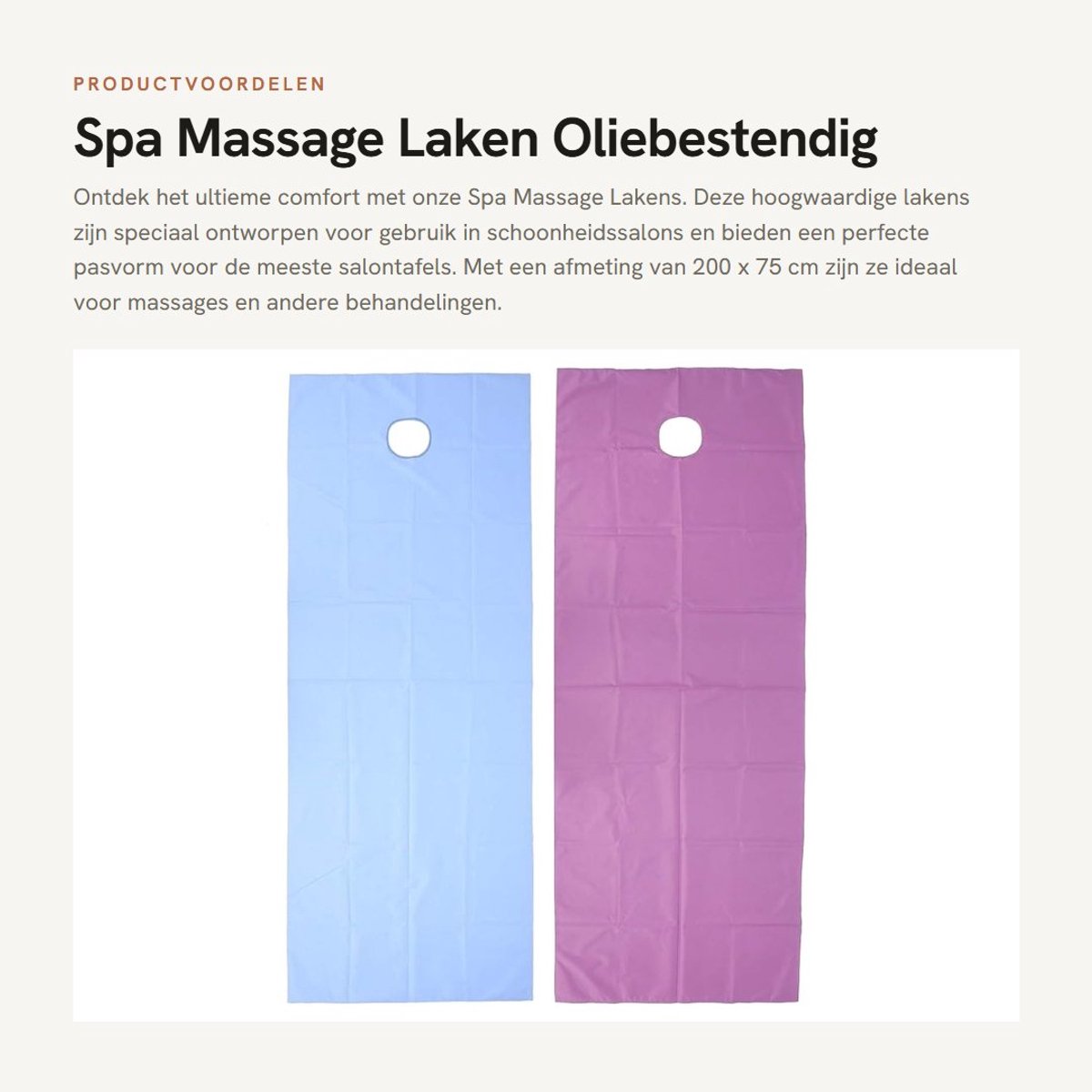 Dailygoods- Massage Laken 200 x 75 cm - Oliebestendig Polyester - Herbruikbaar - Waterdicht - Zacht - Sneldrogend - Salonlaken