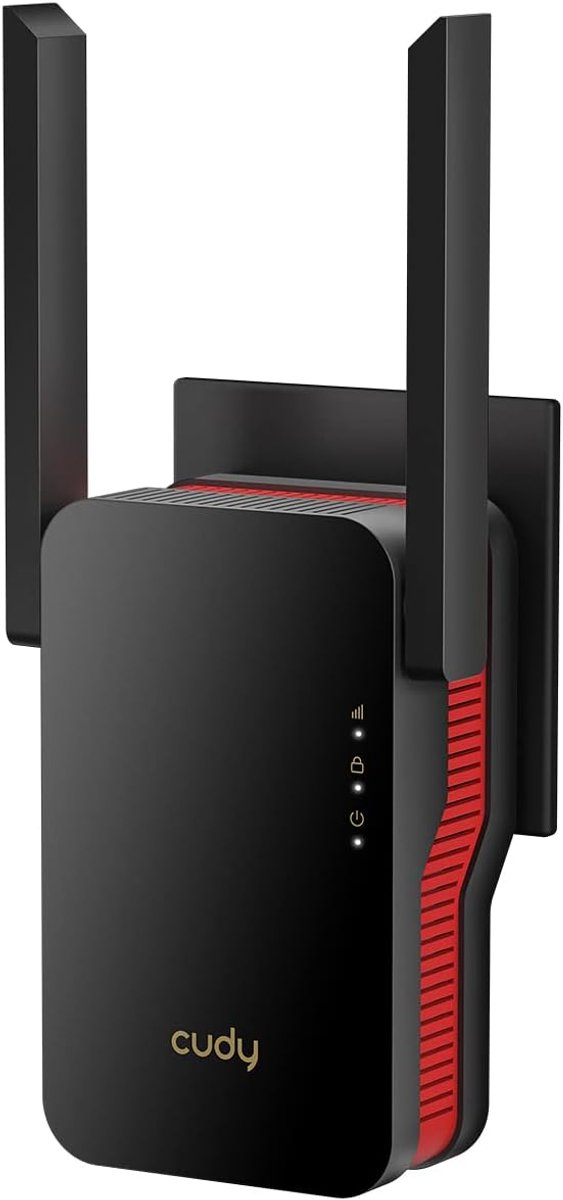 Wi-Fi 6 Extender - Router Repeater - Internetbereik Vergroten - AX3000 Snelheden - 4.9 x 7.8 x 12.9 cm - Zwart
