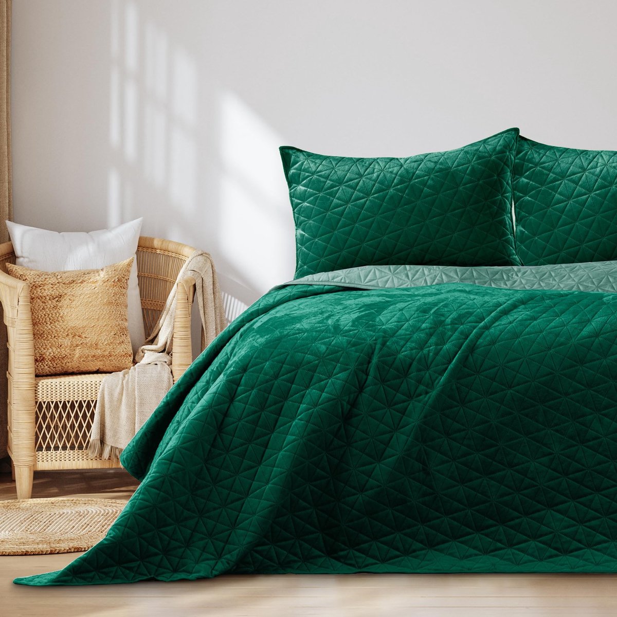 Dailygoods- Sprei Velvet - Polyester - 170x270 cm - Bescherming tegen stof - Allergie-vriendelijk - Esthetisch aantrekkelijk - Mijtenbestendig - Bedcover