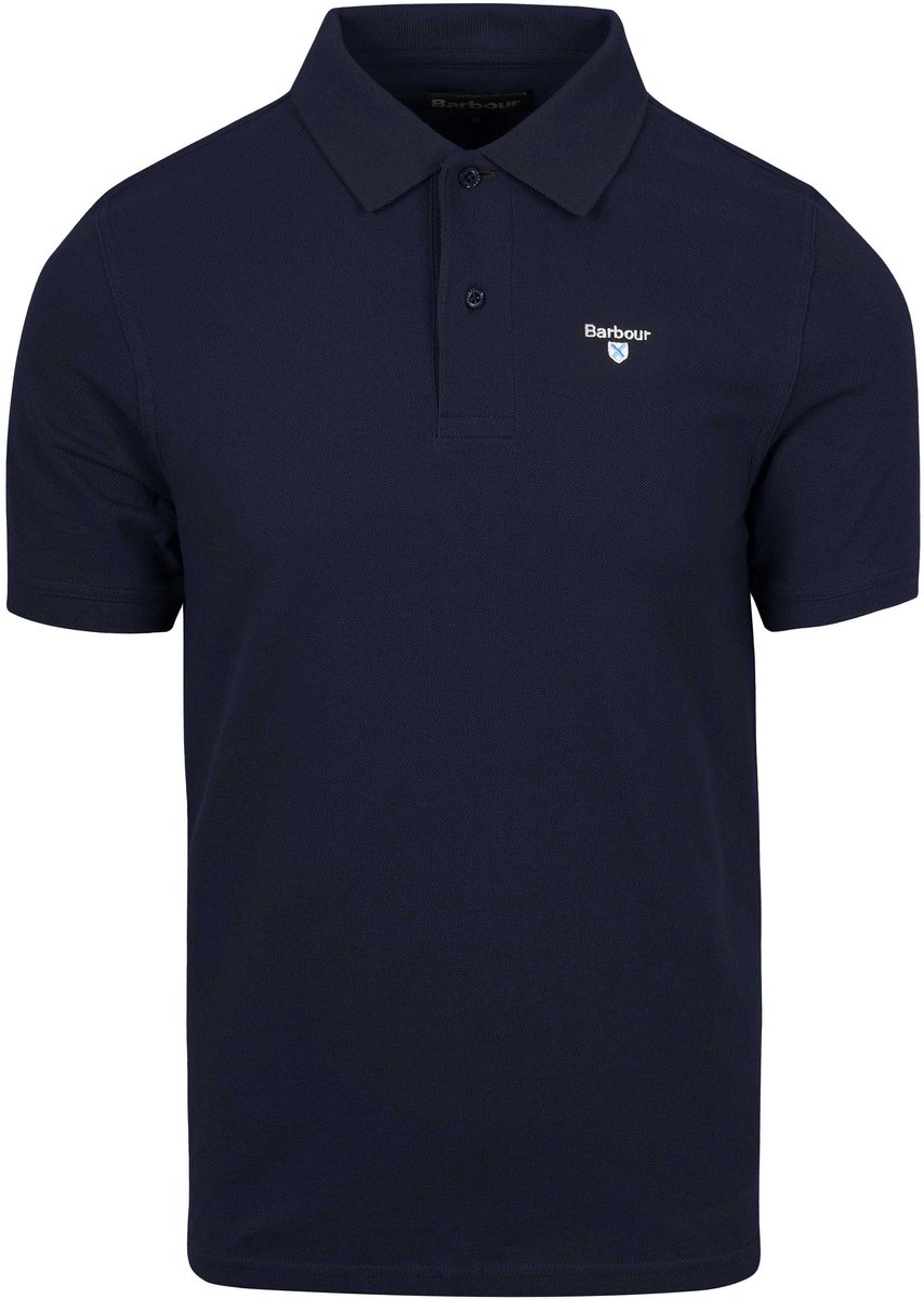 Barbour Basic Polo Donkerblauw - Maat L - Heren