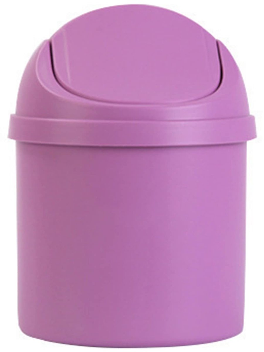 Dailygoods- Prullenbak Mini Compact - Afvalbakje Aanrecht - Prullenbak Met Deksel - Tafelafvalbak - Duurzaam PP Materiaal - Ruimtebesparend Design - Afvalbak
