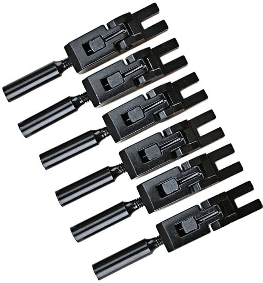 Dailygoods - Brugzadels - Vervangingsaccessoires - Zinklegering - Zwart - Vergrendeling String Schroeven - Geschikt voor Elektrische Gitaar - 6 Stuks