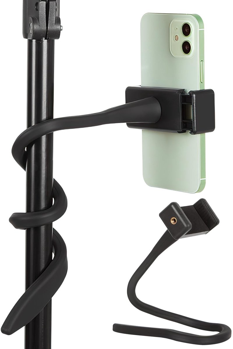 Dailygoods- Telefoonhouder Flexibel - Telefoonhouder Kinderwagen - Telefoonsteun Fiets - Mobiele Telefoonsteun - Draagbare Telefoonhouder - Metaallegering/Siliconen