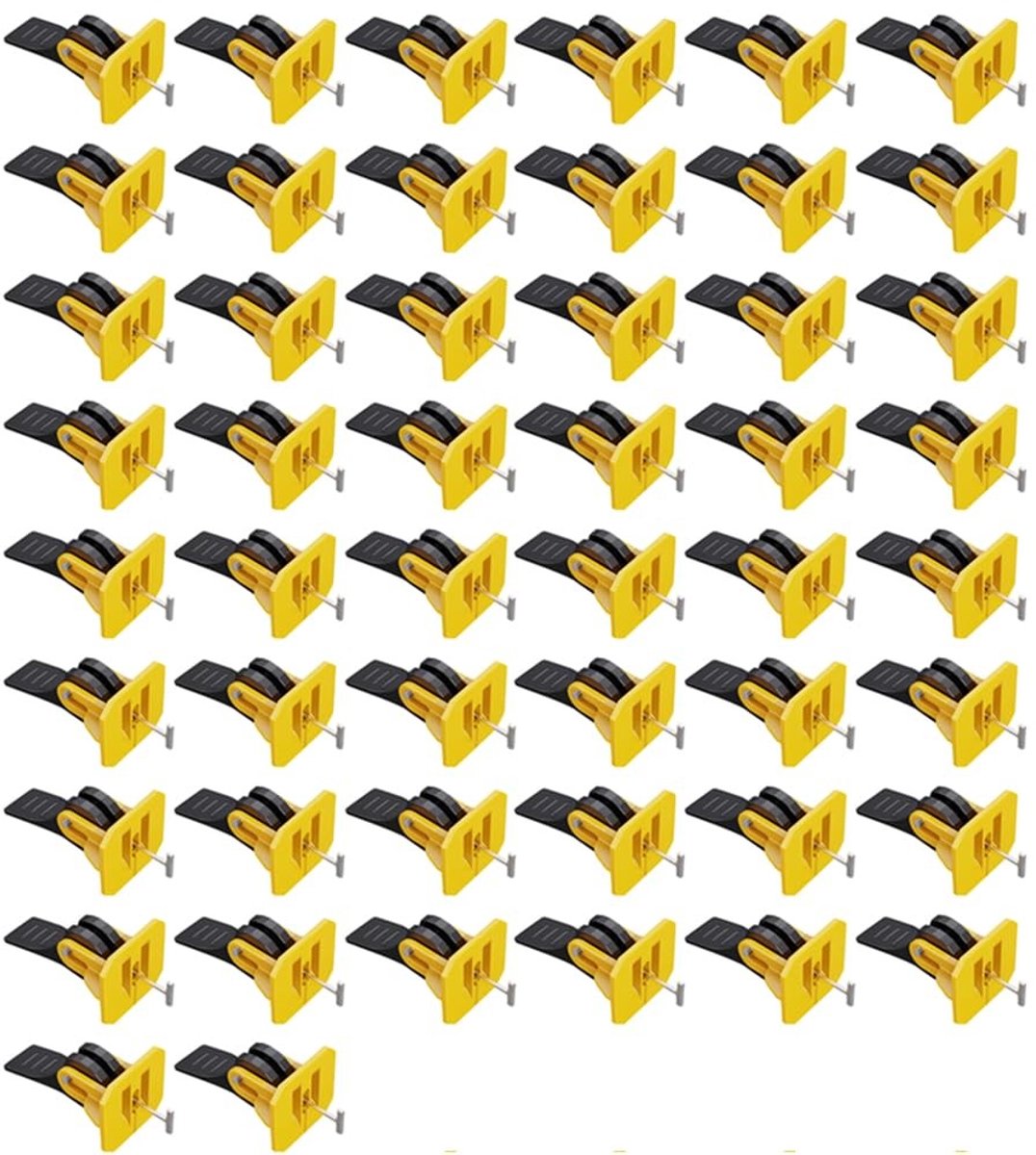 Dailygoods- Tegelsysteem 50 Stuks - Herbruikbare Tegelafstandhouders - Eenvoudig te Installeren - Verstelbaar - Voor Muren/Vloeren - Geschikt voor Tegeldiktes 8-12 mm